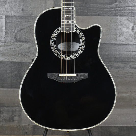 Pre-Owned Ovation 1769 ADII Al DiMeola - Black with Hard Shell Case