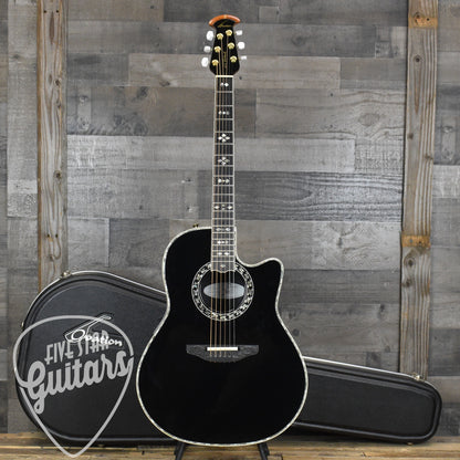 Pre-Owned Ovation 1769 ADII Al DiMeola - Black with Hard Shell Case