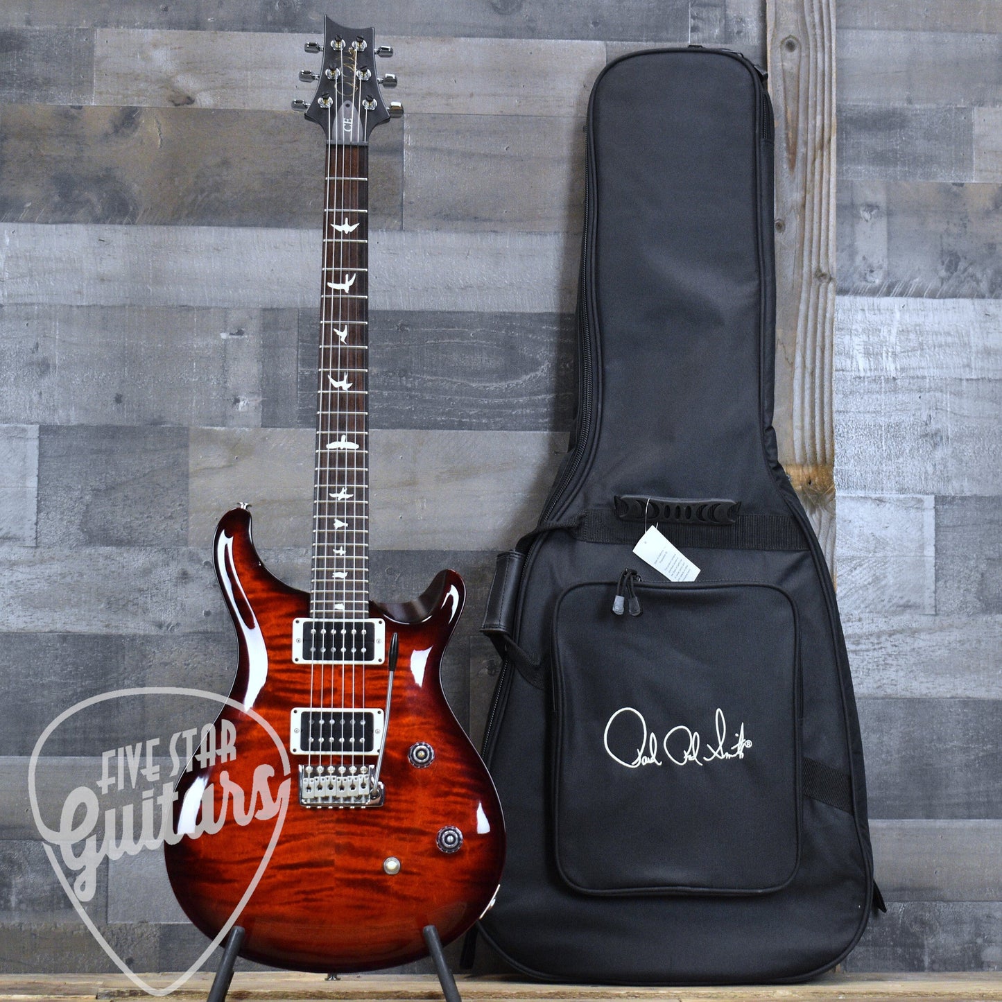 Pre-Owned PRS CE 24 - Fire Red Burst with Gigbag