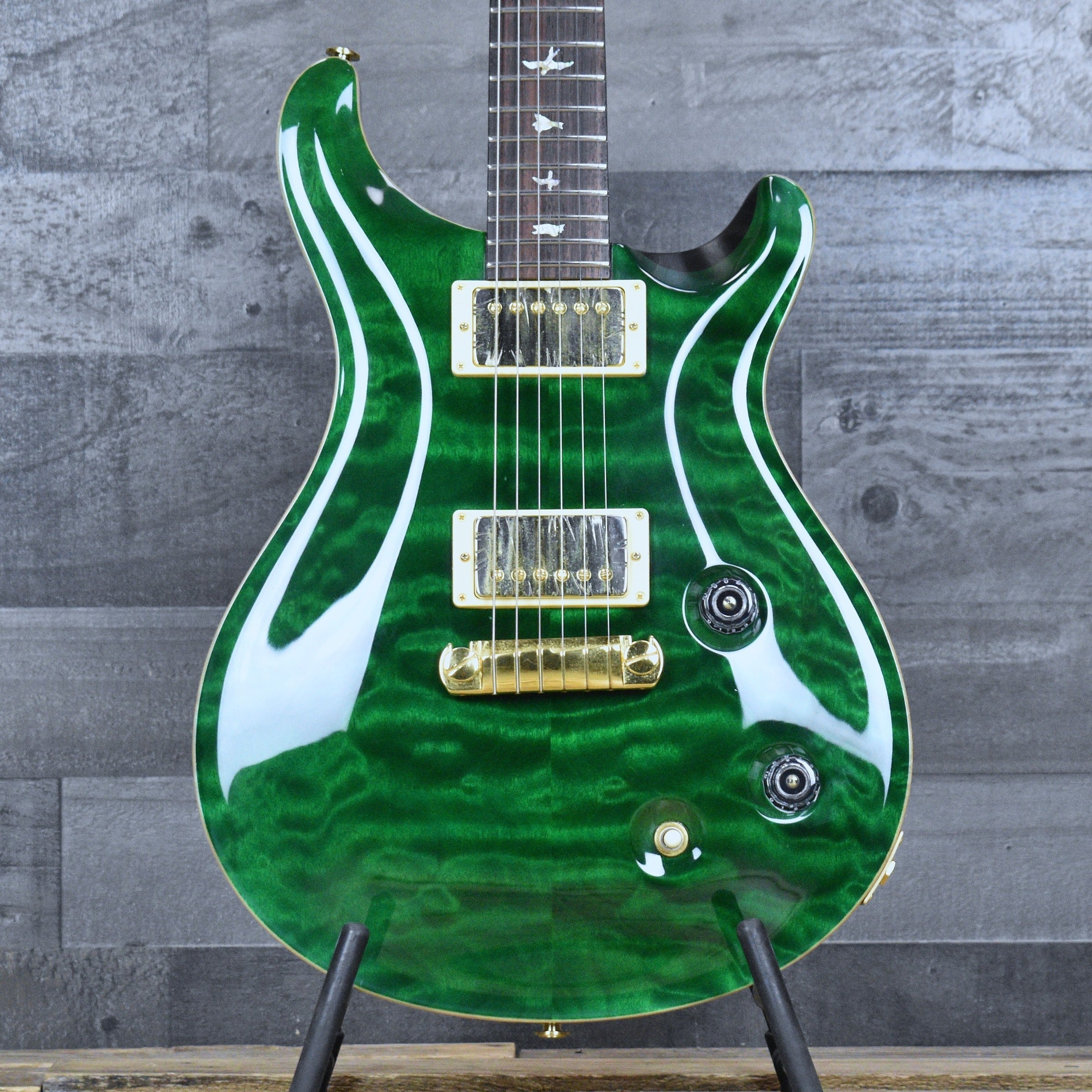 Pre-Owned PRS Custom 22 Stoptail 20th Anniversary - Emerald Green