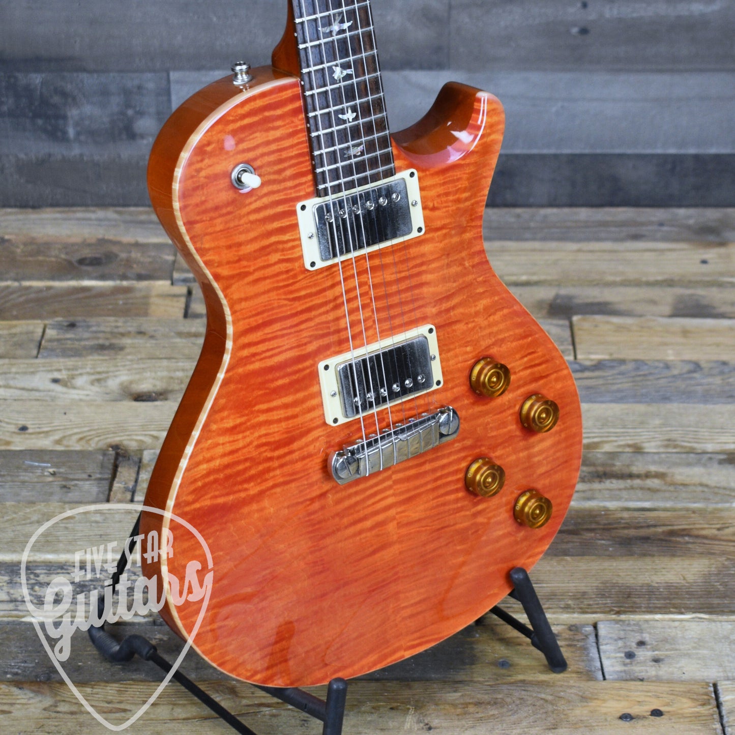 Pre-Owned PRS Singlecut 10 Top - Blood Orange with Hard Shell Case