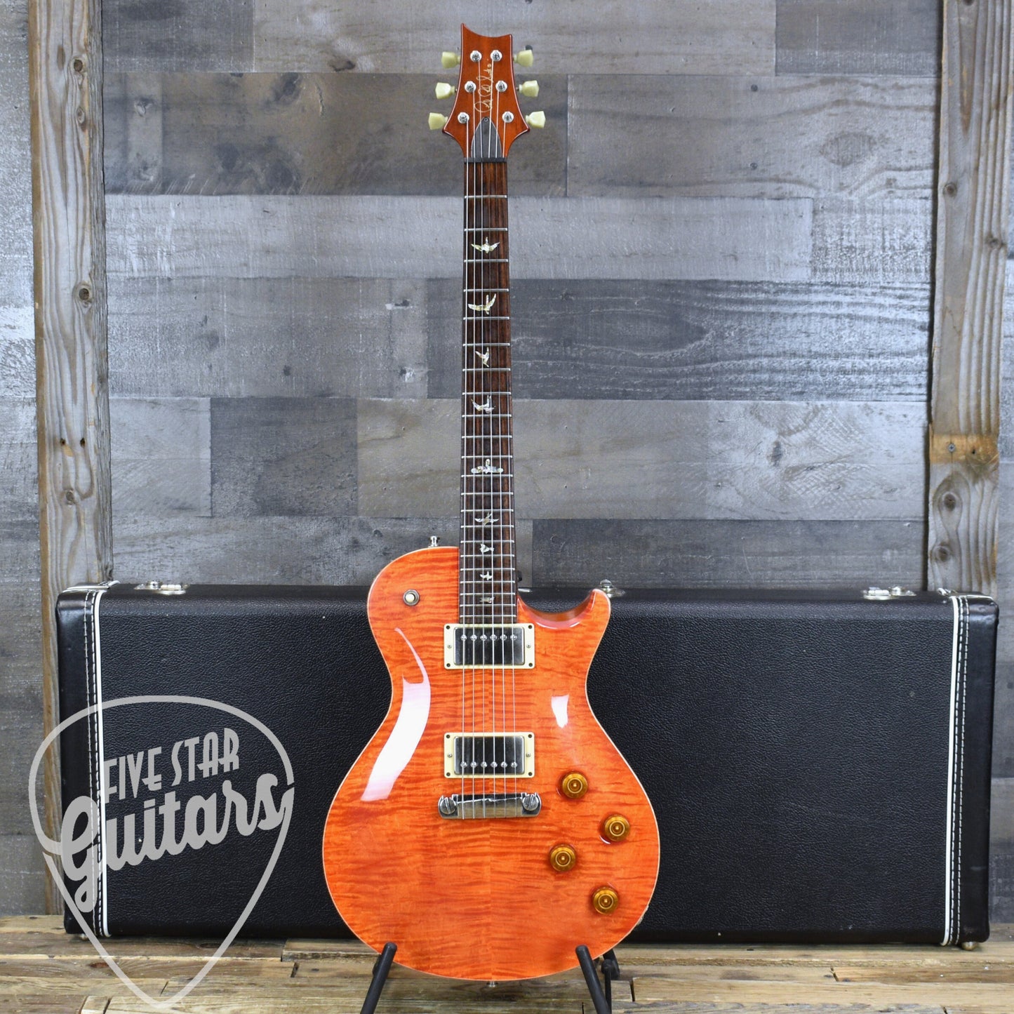 Pre-Owned PRS Singlecut 10 Top - Blood Orange with Hard Shell Case