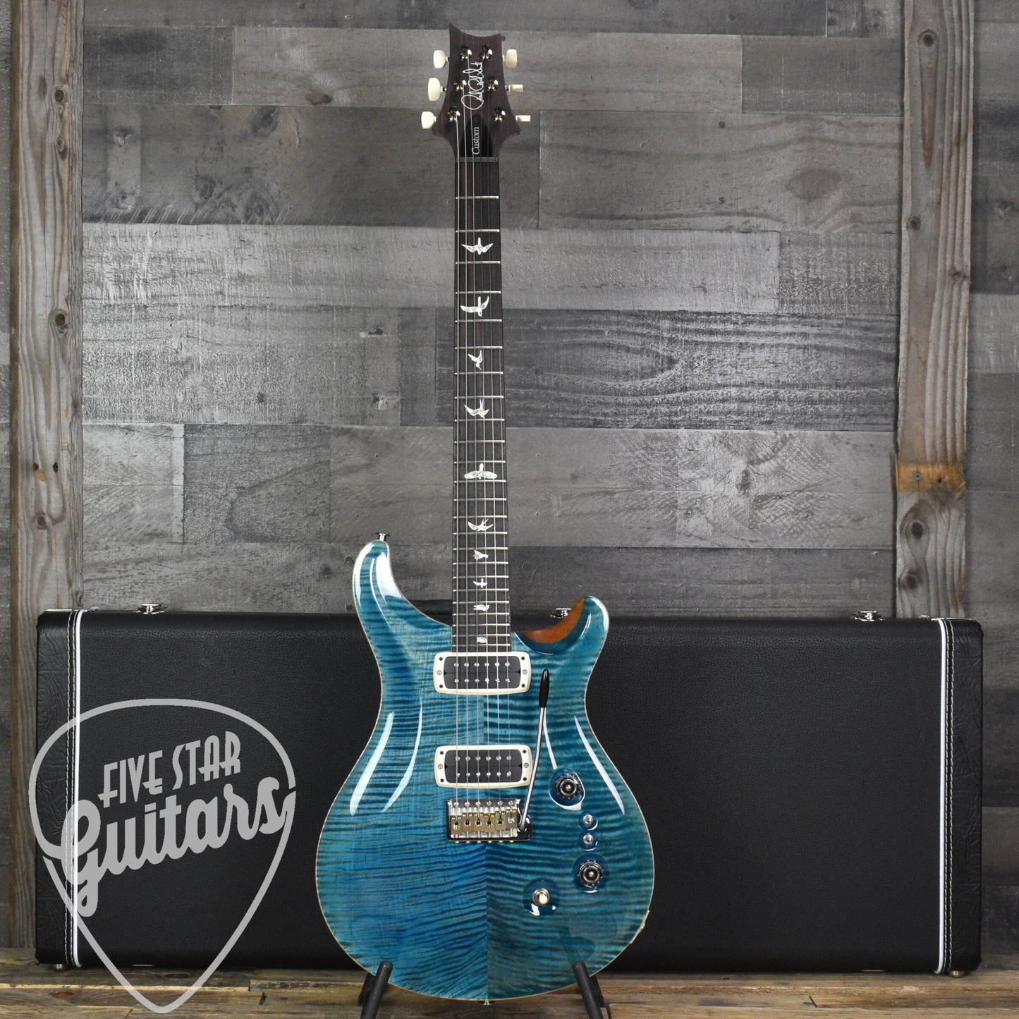 Pre-Owned Paul Reed Smith Custom 24-08 - Carroll Blue with Hard Shell Case