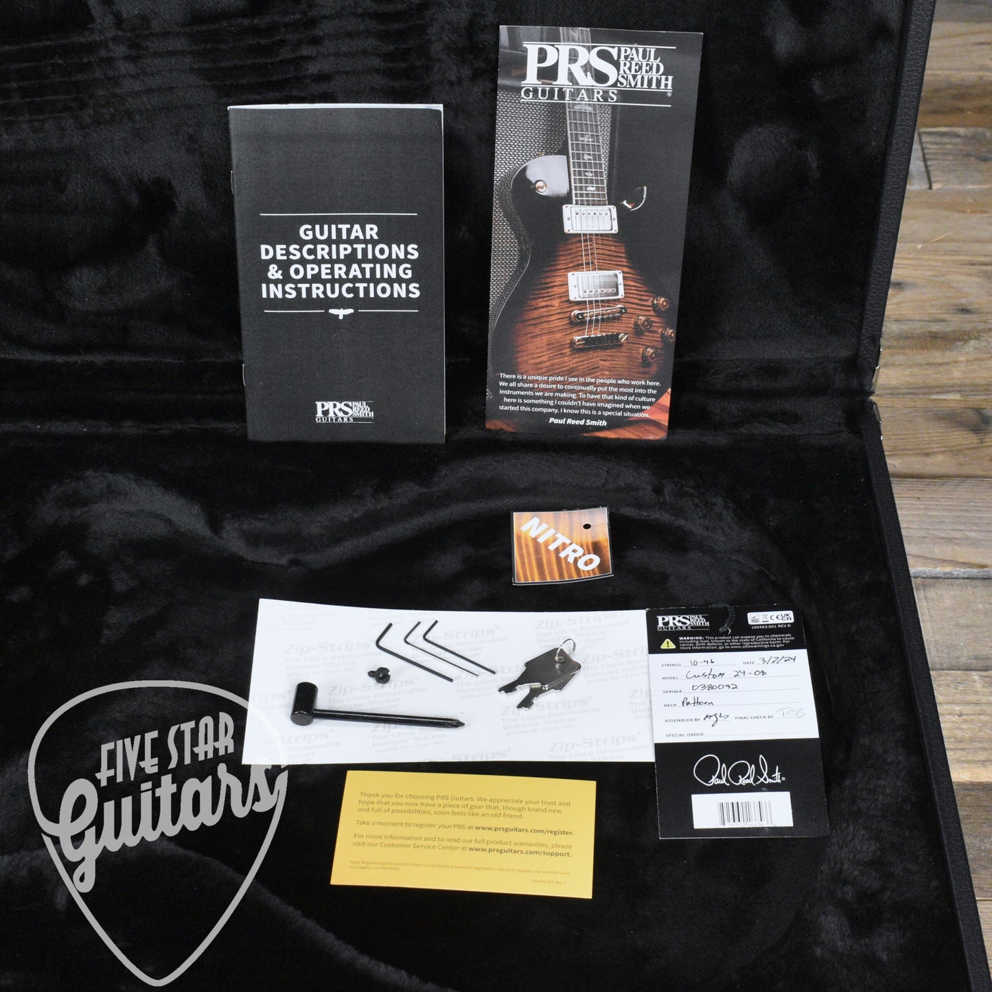 Pre-Owned Paul Reed Smith Custom 24-08 - Carroll Blue with Hard Shell Case