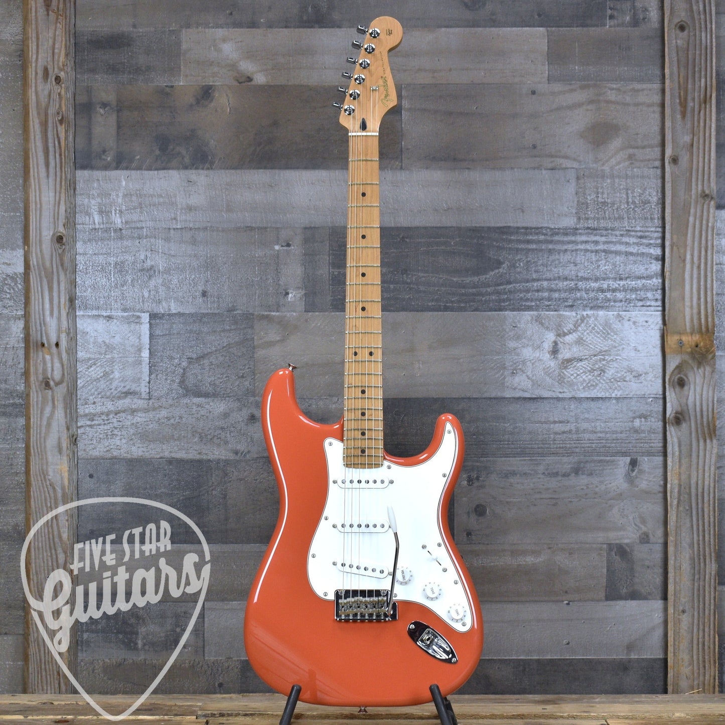 Pre-Owned Player Stratocaster Roasted Neck - Fiesta Red