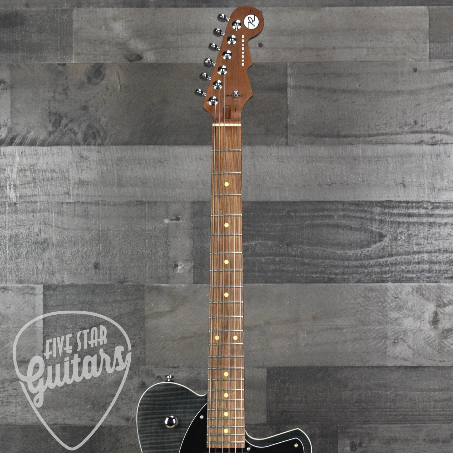 Pre-Owned Reverend Charger RA FM - Trans Black with Hard Shell Case