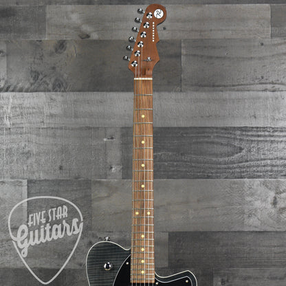 Pre-Owned Reverend Charger RA FM - Trans Black with Hard Shell Case
