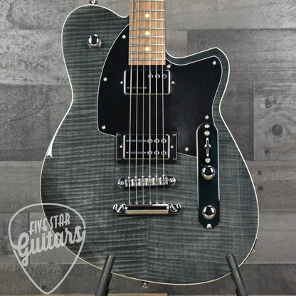 Pre-Owned Reverend Charger RA FM - Trans Black with Hard Shell Case