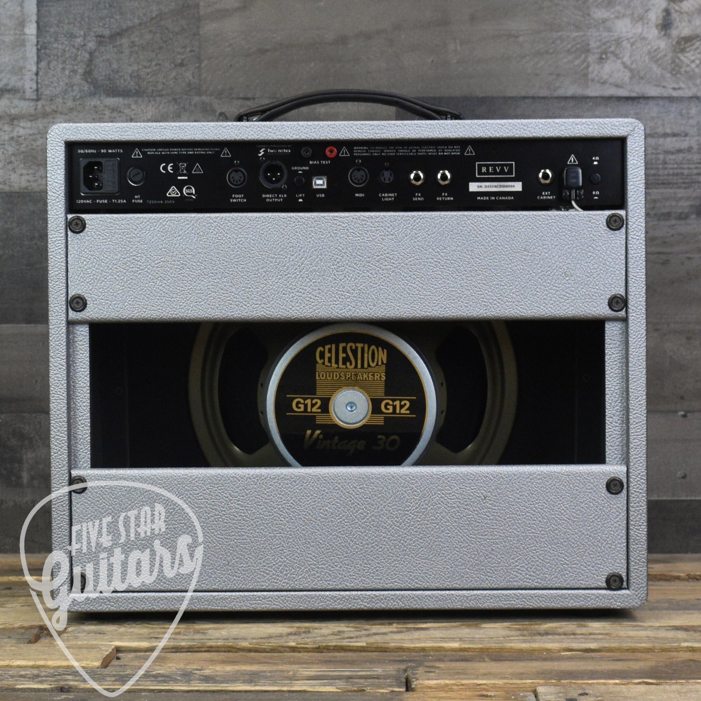 Pre-Owned Revv Dynamis Series D25 1x12 Combo Five Star Guitars Exclusive - Silver Tolex with Black Grill
