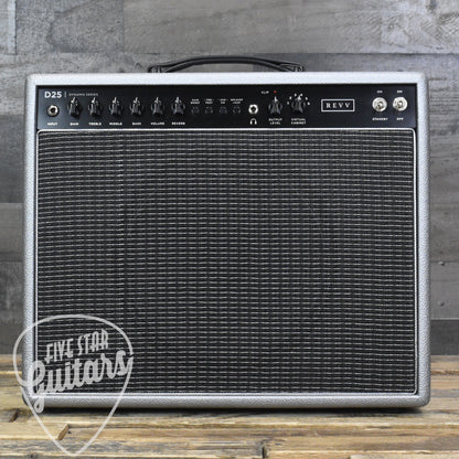 Pre-Owned Revv Dynamis Series D25 1x12 Combo Five Star Guitars Exclusive - Silver Tolex with Black Grill