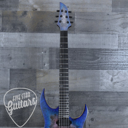 Pre-Owned Schecter Keith Merrow Signature KM-6 Mk-III - Blue Crimson with Hardshell Case