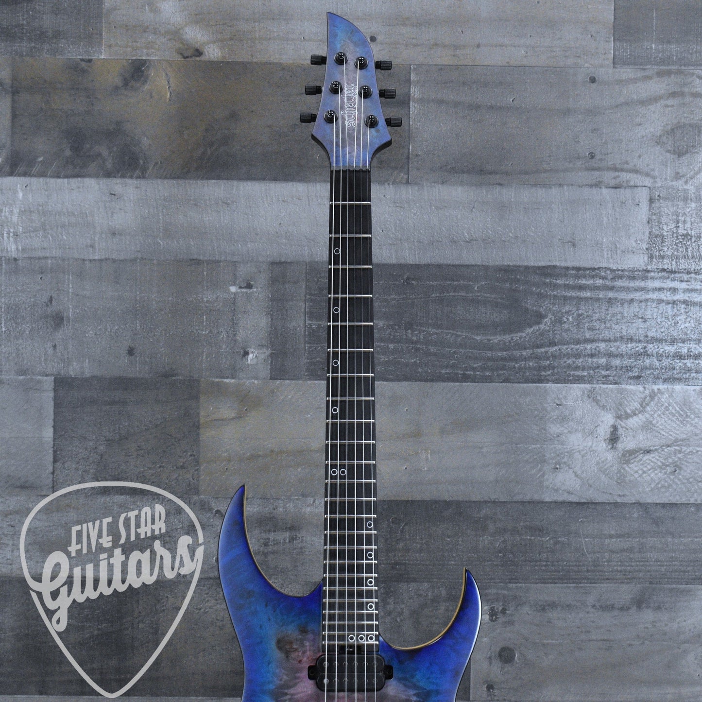 Pre-Owned Schecter Keith Merrow Signature KM-6 Mk-III - Blue Crimson with Hardshell Case