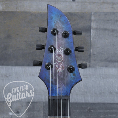 Pre-Owned Schecter Keith Merrow Signature KM-6 Mk-III - Blue Crimson with Hardshell Case