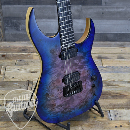 Pre-Owned Schecter Keith Merrow Signature KM-6 Mk-III - Blue Crimson with Hardshell Case
