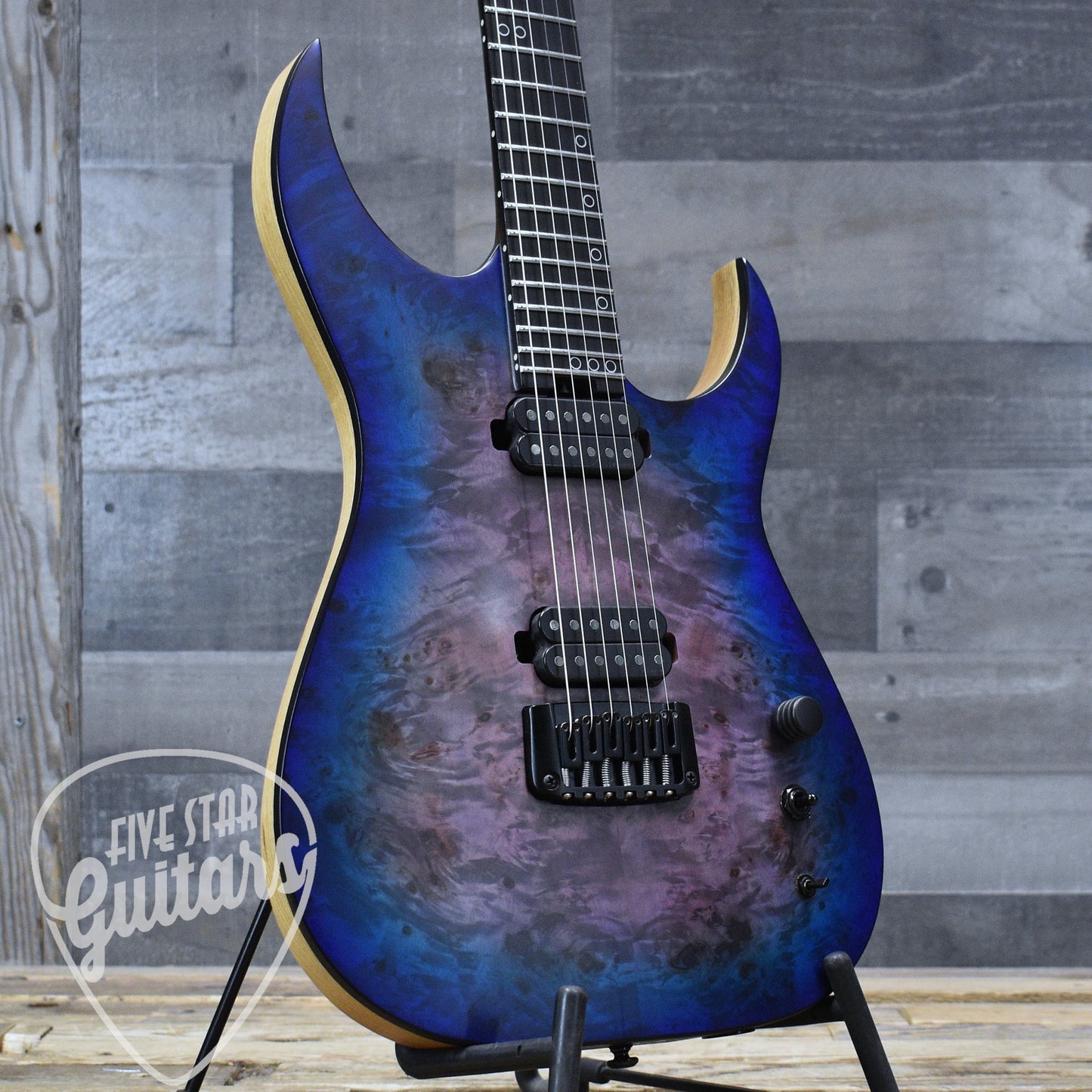 Pre-Owned Schecter Keith Merrow Signature KM-6 Mk-III - Blue Crimson with Hardshell Case
