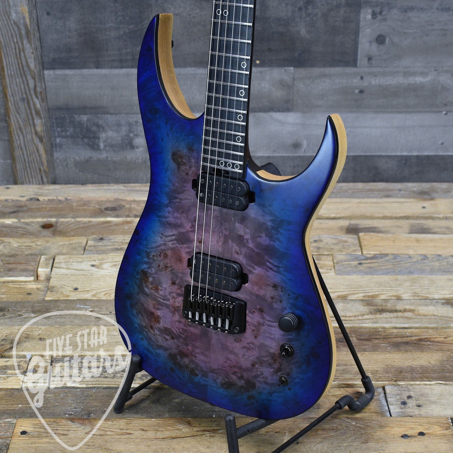 Pre-Owned Schecter Keith Merrow Signature KM-6 Mk-III - Blue Crimson with Hardshell Case