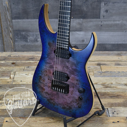 Pre-Owned Schecter Keith Merrow Signature KM-6 Mk-III - Blue Crimson with Hardshell Case