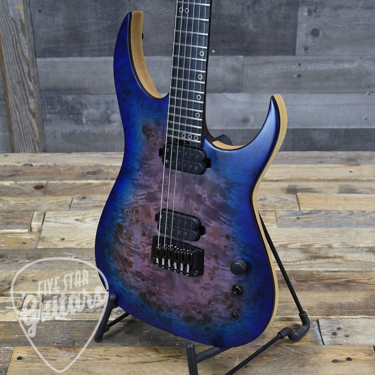 Pre-Owned Schecter Keith Merrow Signature KM-6 Mk-III - Blue Crimson with Hardshell Case