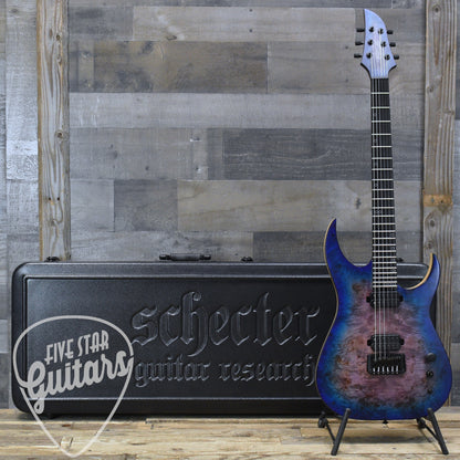 Pre-Owned Schecter Keith Merrow Signature KM-6 Mk-III - Blue Crimson with Hardshell Case