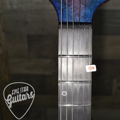 Pre-Owned Schecter Keith Merrow Signature KM-6 Mk-III - Blue Crimson with Hardshell Case