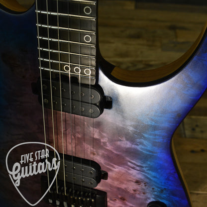 Pre-Owned Schecter Keith Merrow Signature KM-6 Mk-III - Blue Crimson with Hardshell Case