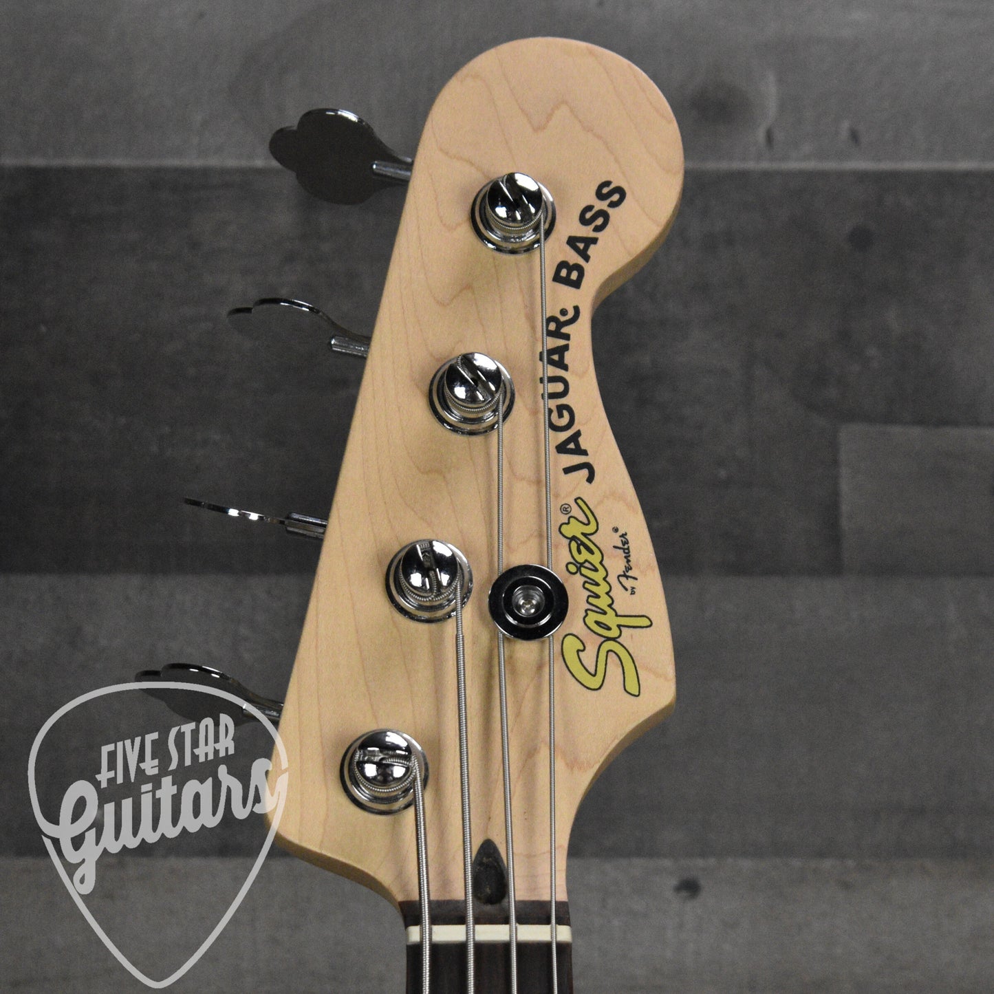Pre-Owned Squier Vintage Modified Jaguar Bass - Crimson Red Trasparent