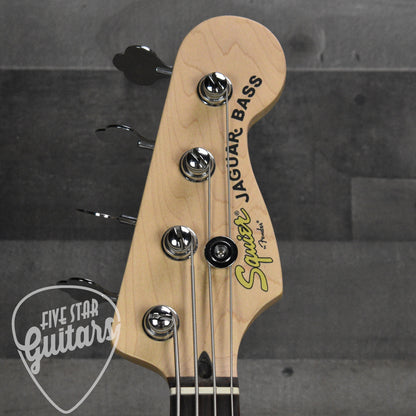Pre-Owned Squier Vintage Modified Jaguar Bass - Crimson Red Trasparent