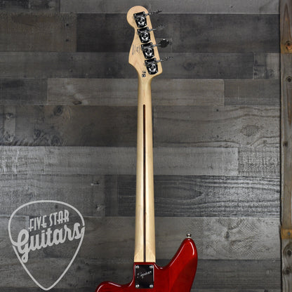 Pre-Owned Squier Vintage Modified Jaguar Bass - Crimson Red Trasparent