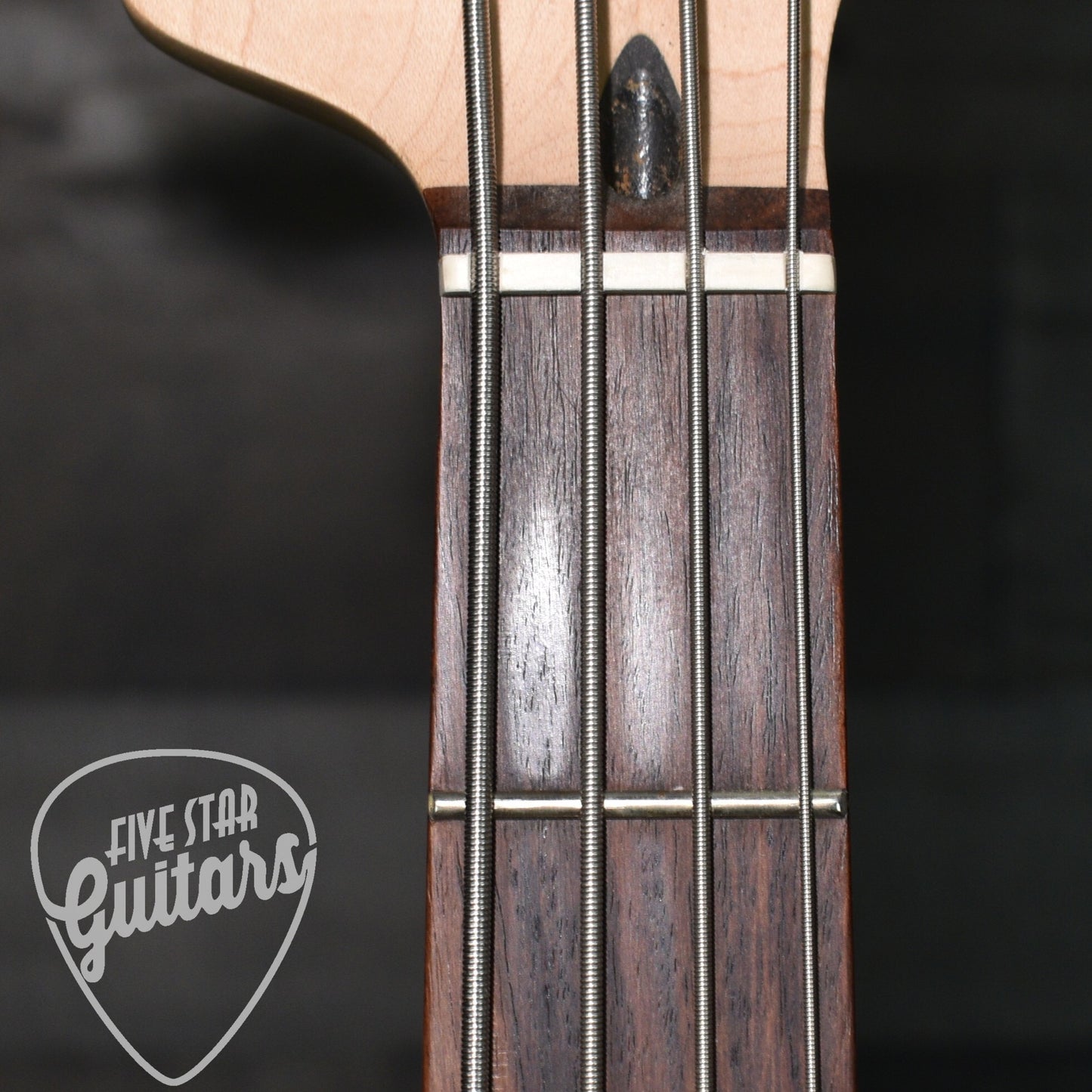 Pre-Owned Squier Vintage Modified Jaguar Bass - Crimson Red Trasparent