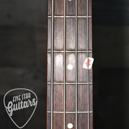 Pre-Owned Squier Vintage Modified Jaguar Bass - Crimson Red Trasparent