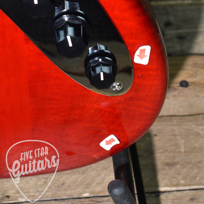 Pre-Owned Squier Vintage Modified Jaguar Bass - Crimson Red Trasparent