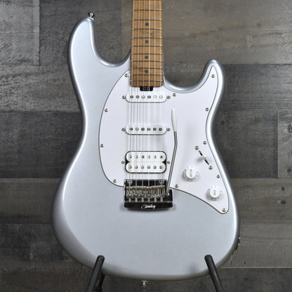 Pre-Owned Sterling by Music Man Cutlass - Firemist Silver with Hard Shell Case