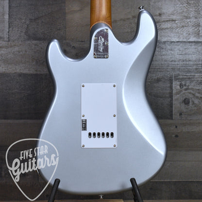 Pre-Owned Sterling by Music Man Cutlass - Firemist Silver with Hard Shell Case