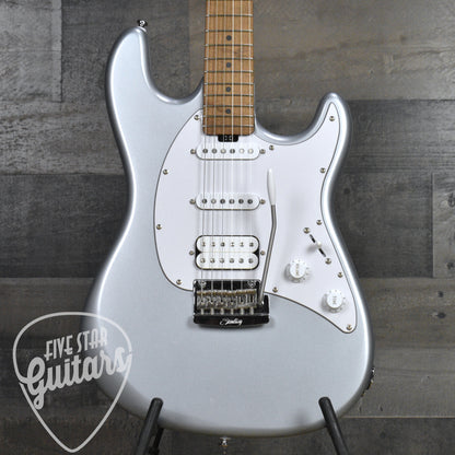 Pre-Owned Sterling by Music Man Cutlass - Firemist Silver with Hard Shell Case
