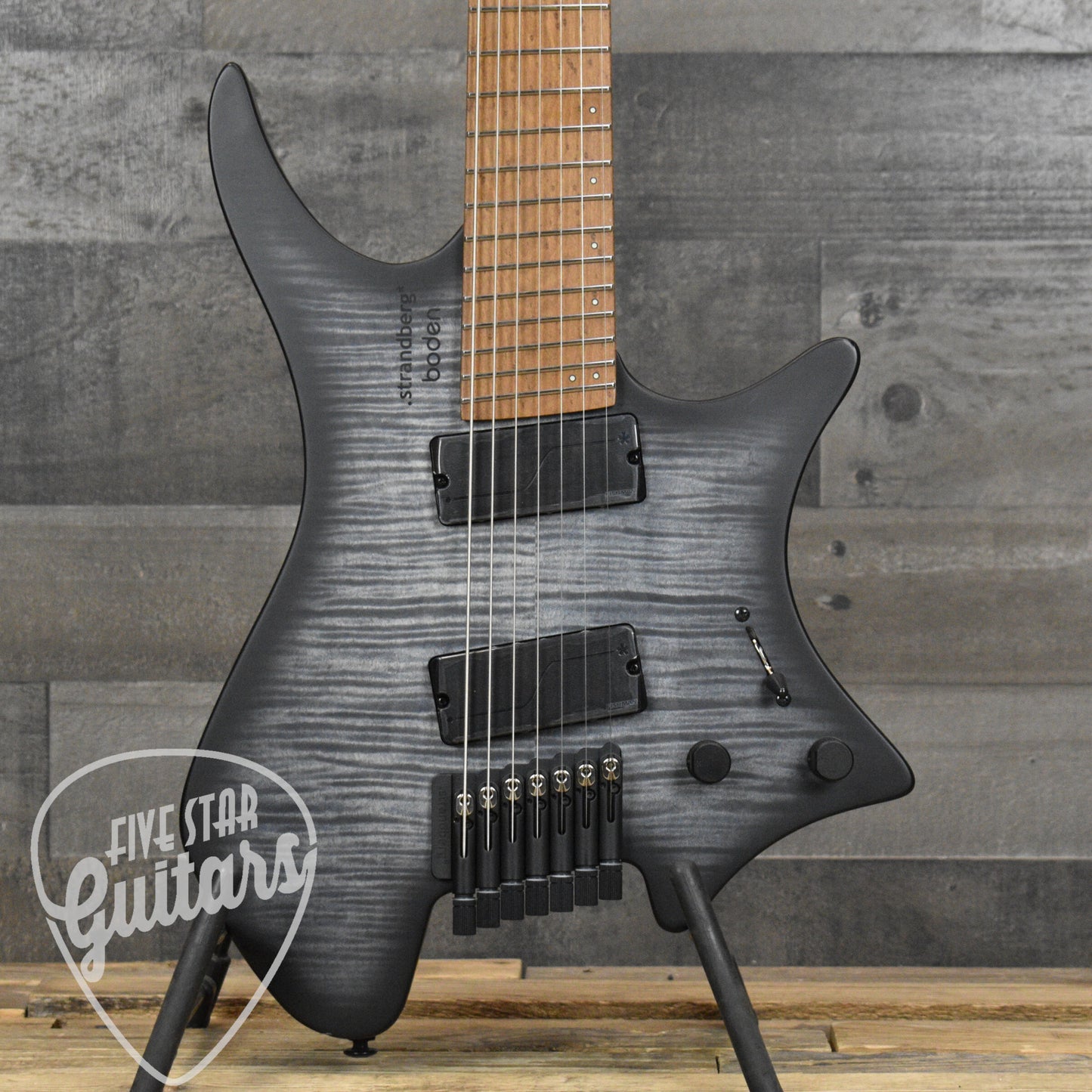 Pre-Owned Strandberg Boden Original N2.7 - Black Denim Burst Satin with Gigbag
