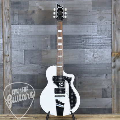 Pre-Owned Supro 1224DBHT Limited Edition David Bowie 1961 Dual Tone Hardtail - White with Hardshell Case