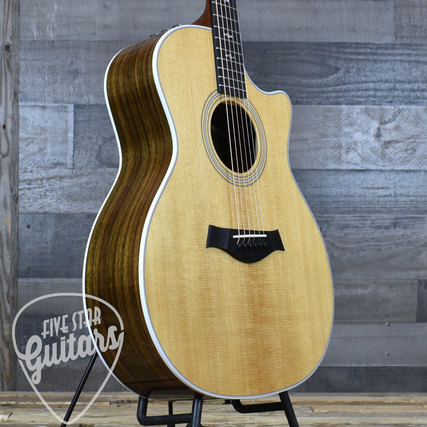 Pre-Owned Taylor Custom 414ce Grand Auditorium - Natural with Hard Shell Case - Five Star Select