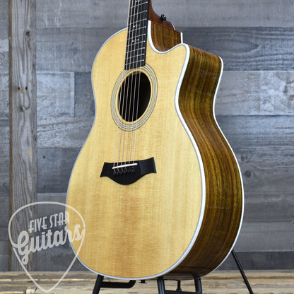 Pre-Owned Taylor Custom 414ce Grand Auditorium - Natural with Hard Shell Case - Five Star Select