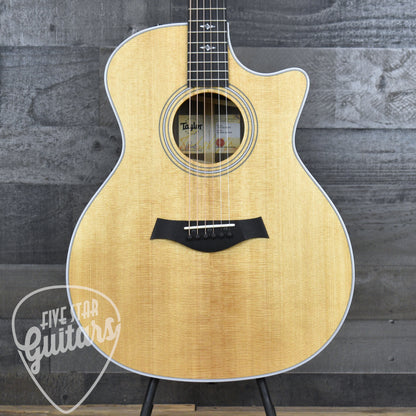 Pre-Owned Taylor Custom 414ce Grand Auditorium - Natural with Hard Shell Case - Five Star Select