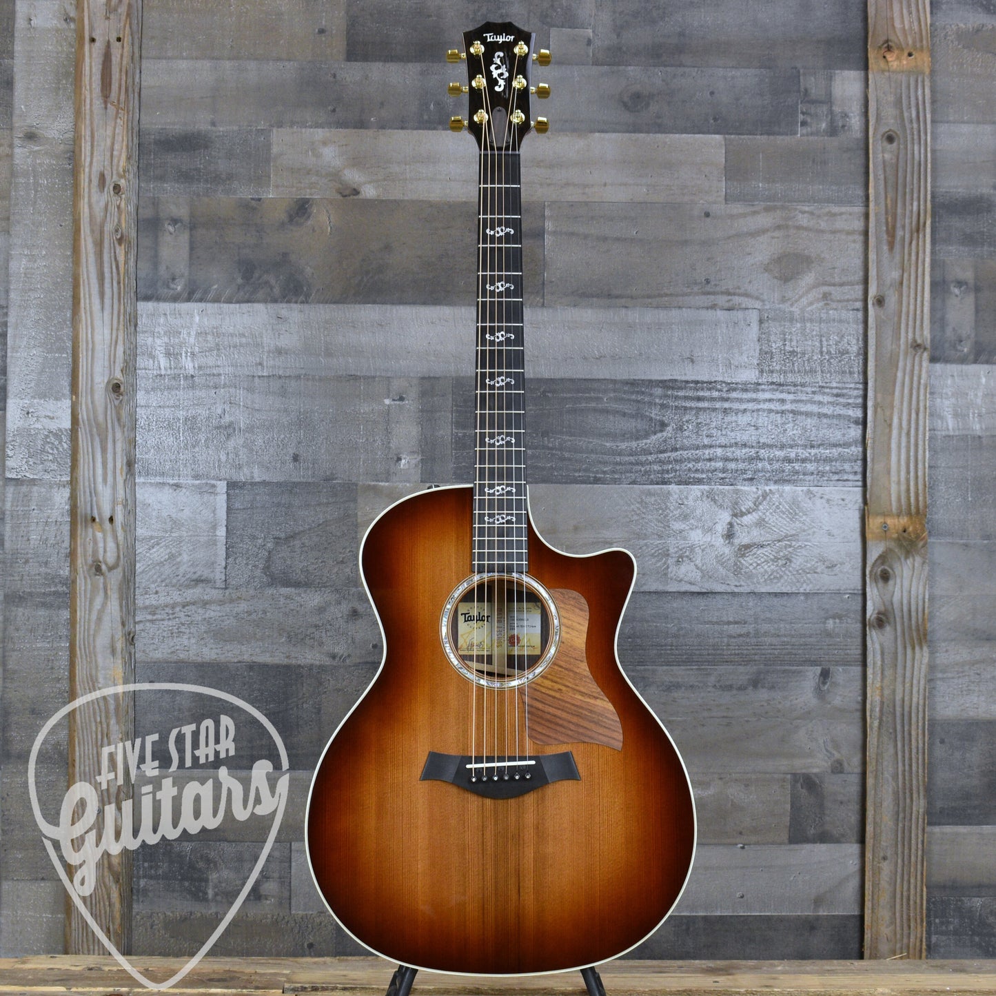 Pre-Owned Taylor Sunset Blvd. 714ce - Shaded Edge Burst with Hard Shell Case