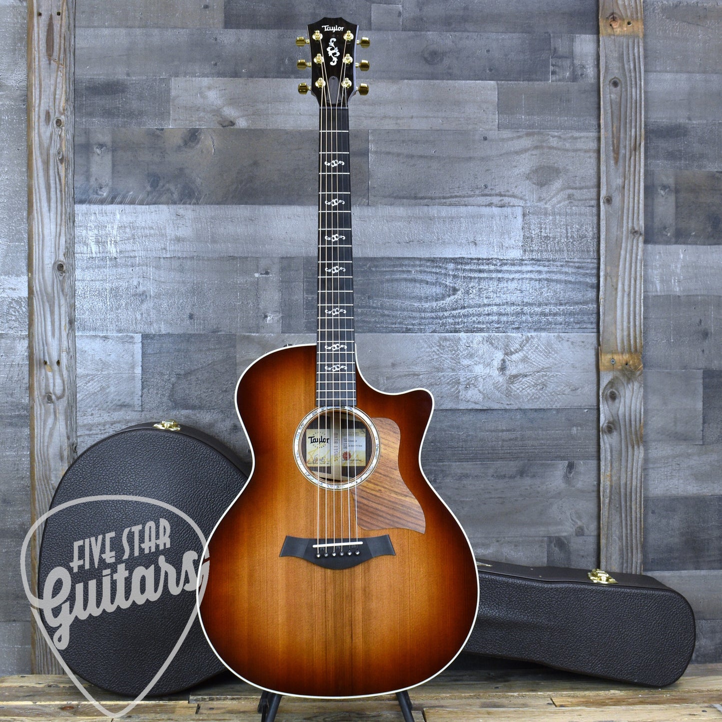 Pre-Owned Taylor Sunset Blvd. 714ce - Shaded Edge Burst with Hard Shell Case