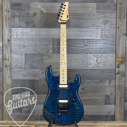 Pre-Owned Wayne Guitars Exotic Rock Legend #347 - Blue with Hardshell Case