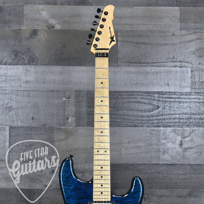Pre-Owned Wayne Guitars Exotic Rock Legend #347 - Blue with Hardshell Case
