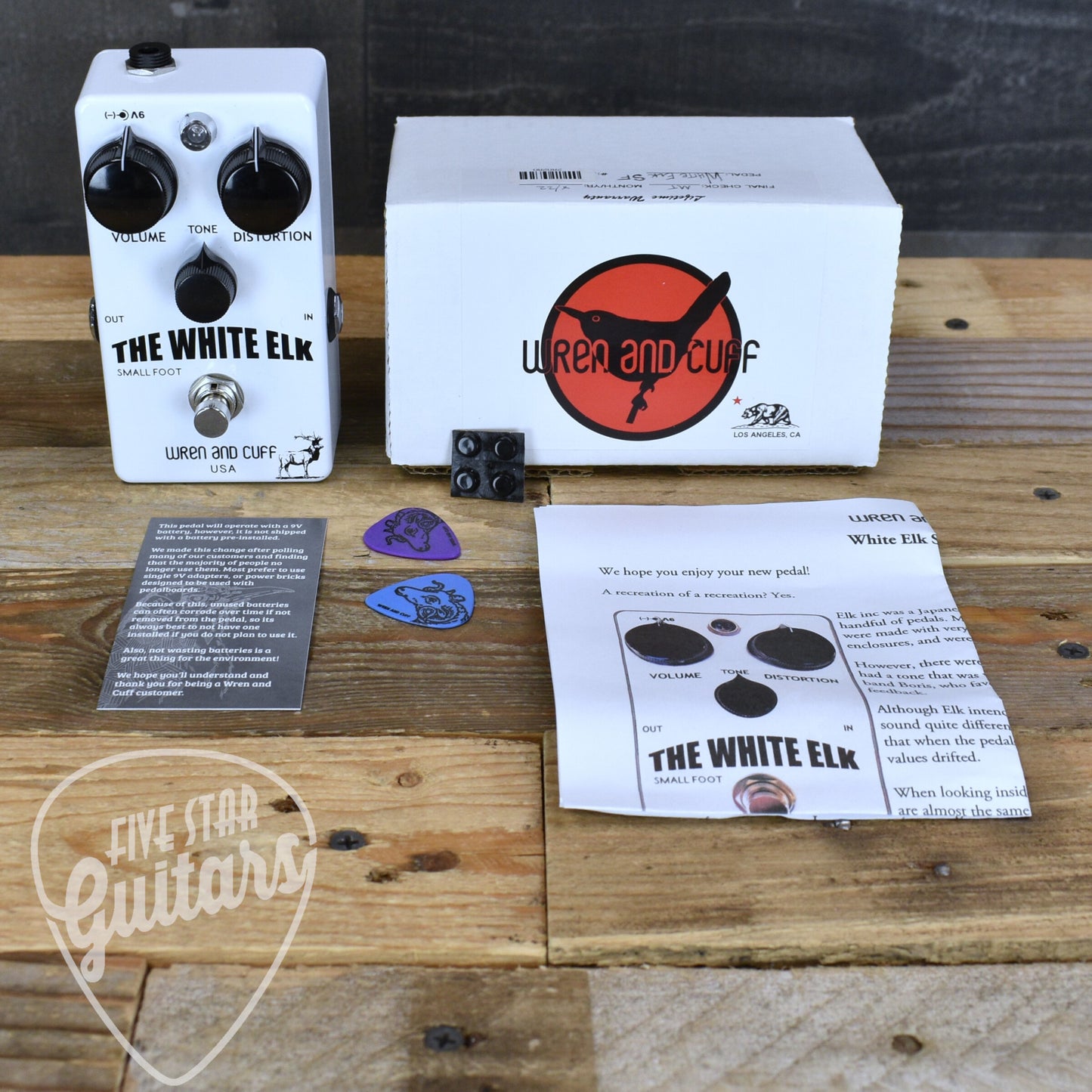 Pre-Owned Wren and Cuff White Elk Fuzz