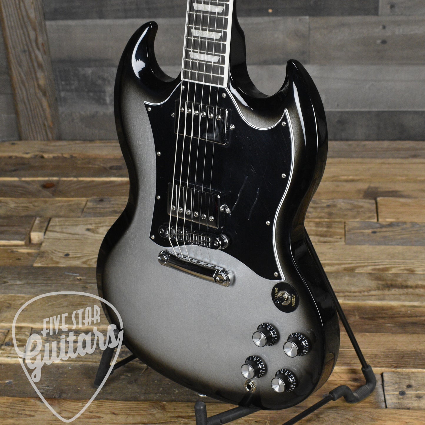 Pre-Owned 2024 Gibson Limited Edition SG Standard - Silverburst with Gibson Deluxe Gigbag