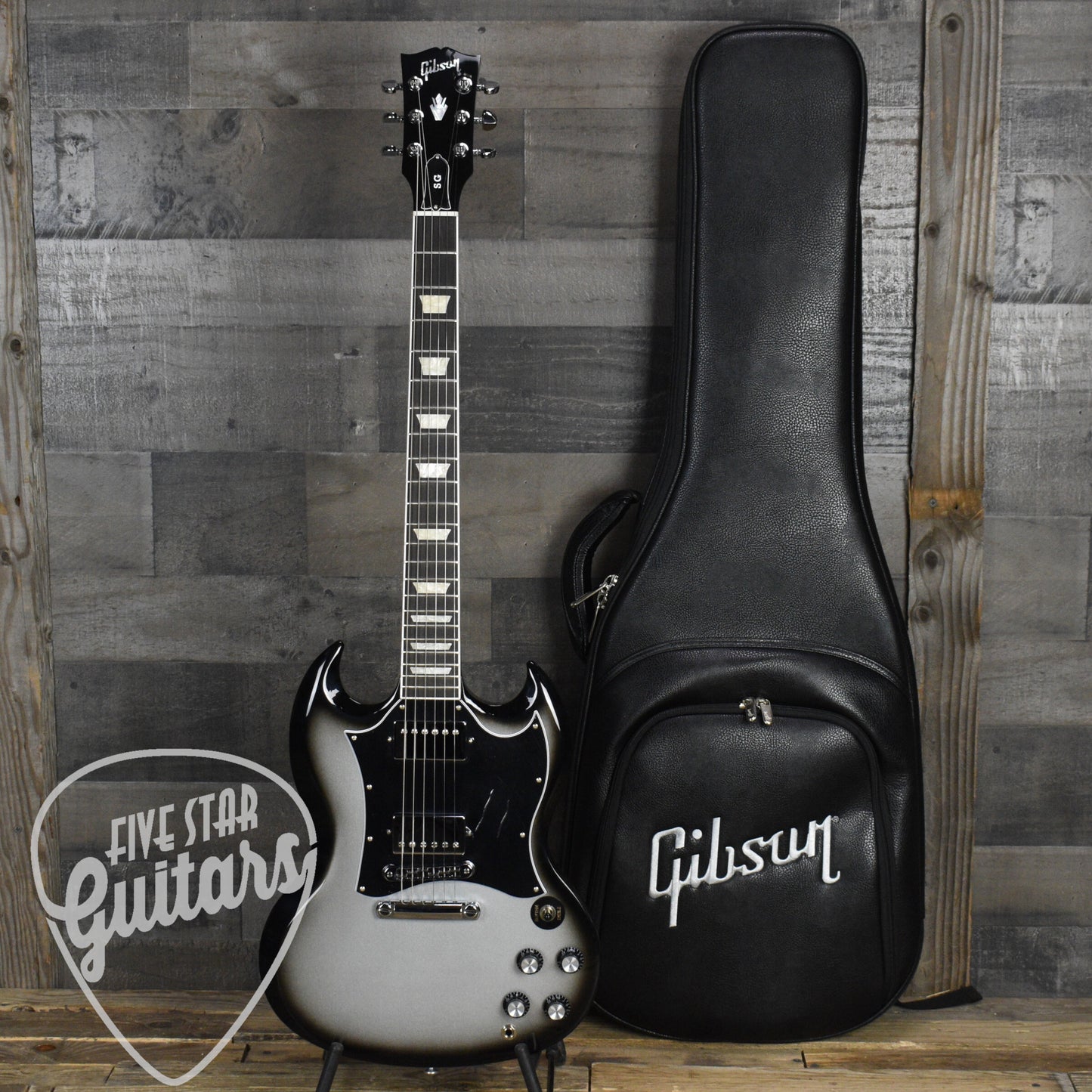 Pre-Owned 2024 Gibson Limited Edition SG Standard - Silverburst with Gibson Deluxe Gigbag