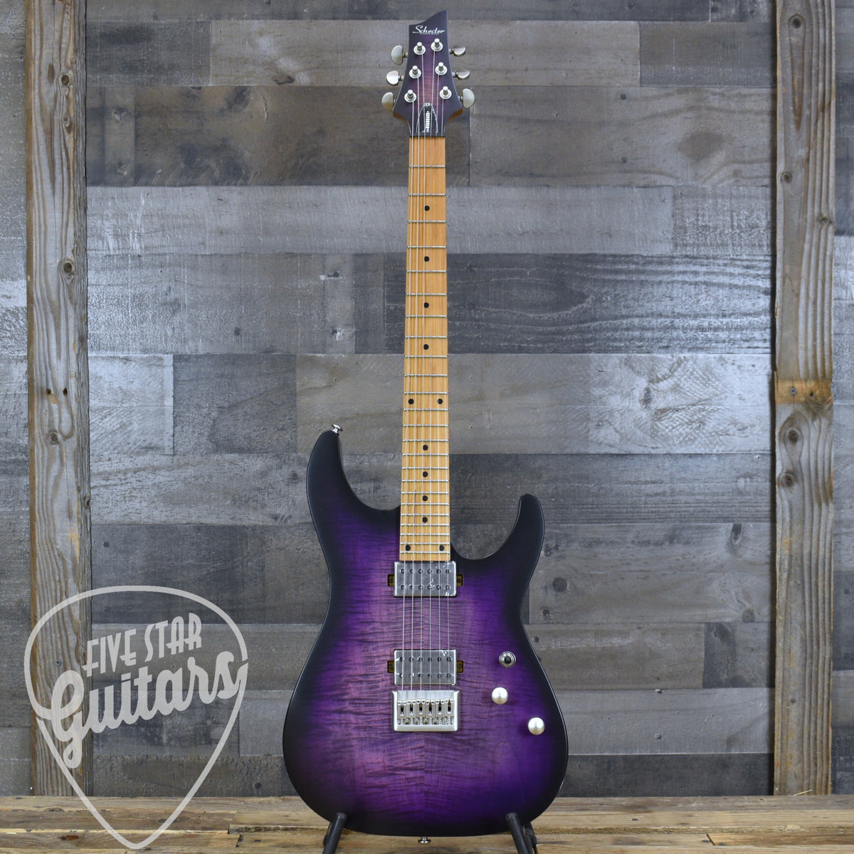 Schecter C-1 Standard Plus - Transparent Purple Burst