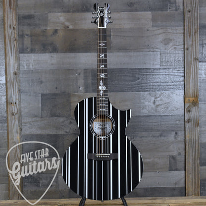 Schecter Synyster Gates Acoustic - Gloss Black with Silver Pinstripes