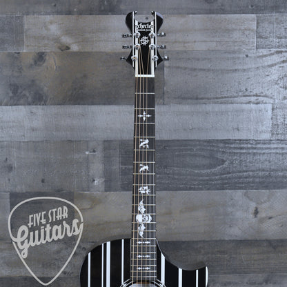 Schecter Synyster Gates Acoustic - Gloss Black with Silver Pinstripes