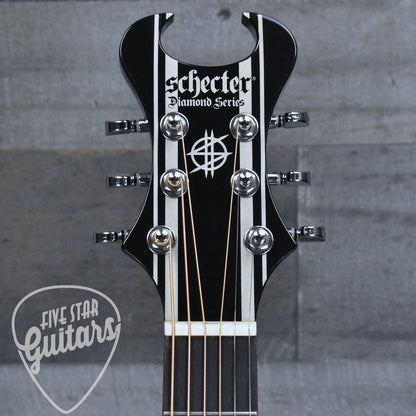 Schecter Synyster Gates Acoustic - Gloss Black with Silver Pinstripes